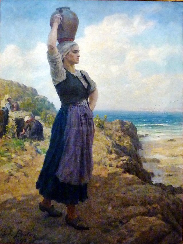 A la Fontaine by Jules Breton