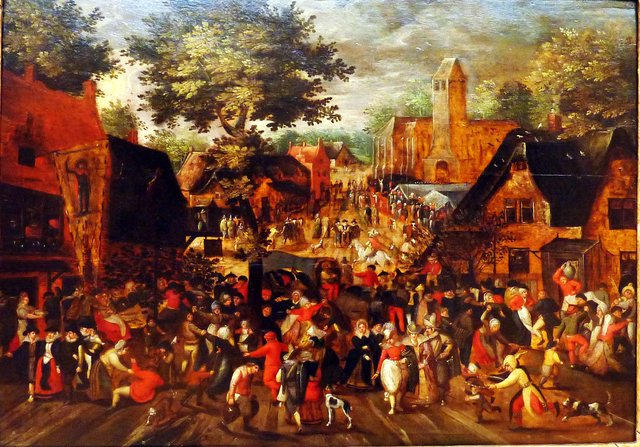 Fête paysanne ou kermesse by David Vinckboons