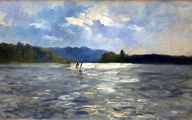 La Laïta à marée haute by Paul Huet