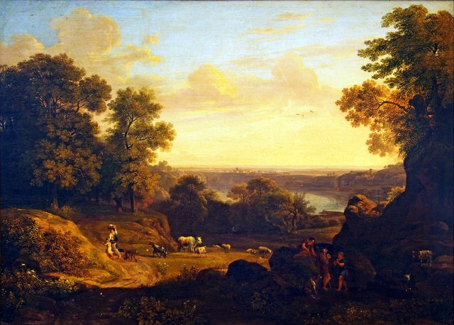 Landschaft mit Nemi-See by Jacob Philipp Hackert