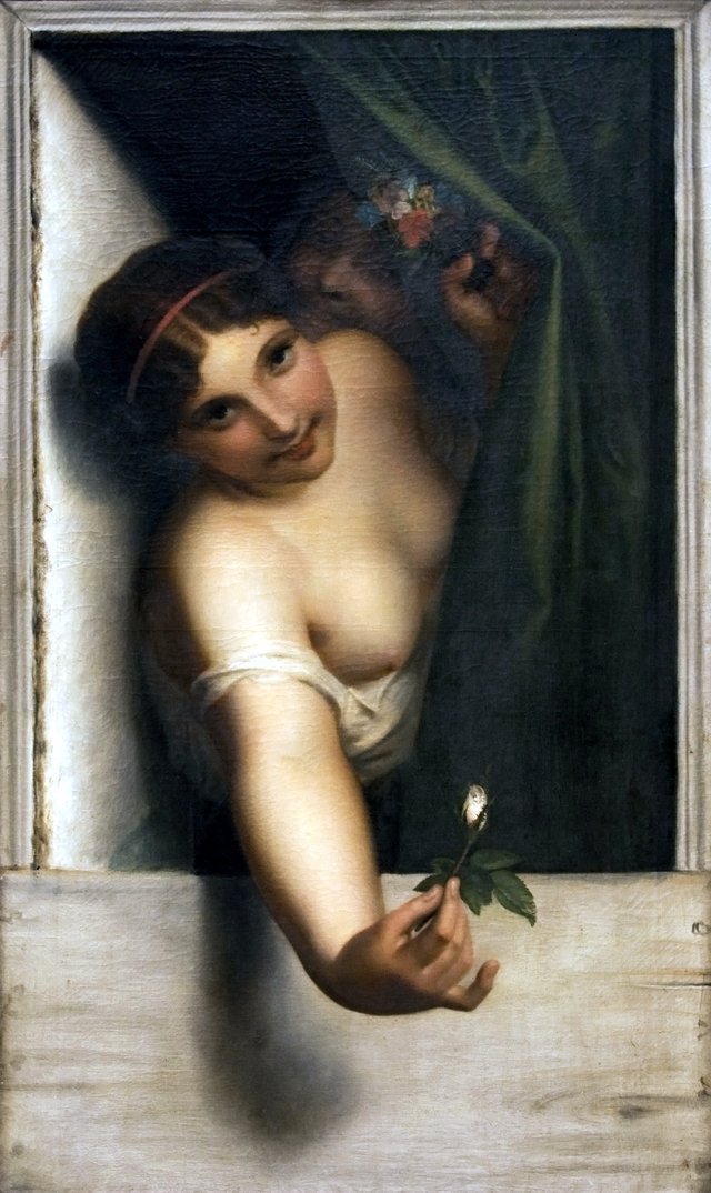 The rosebud by Antoine Wiertz