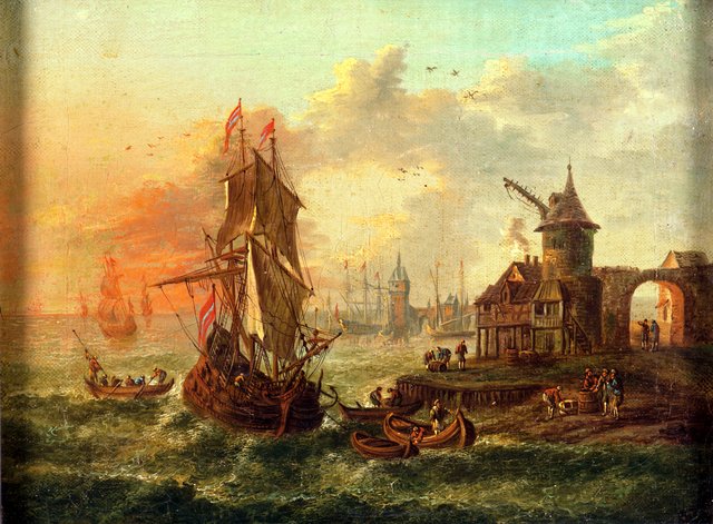 Harbor by Abraham Storck