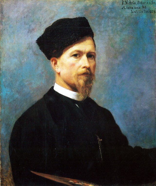 Self-portrait by Peter Nicolai Arbo