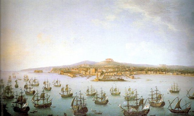 Charles III's Departure for Spain, Seen from the Sea by Antonio Joli