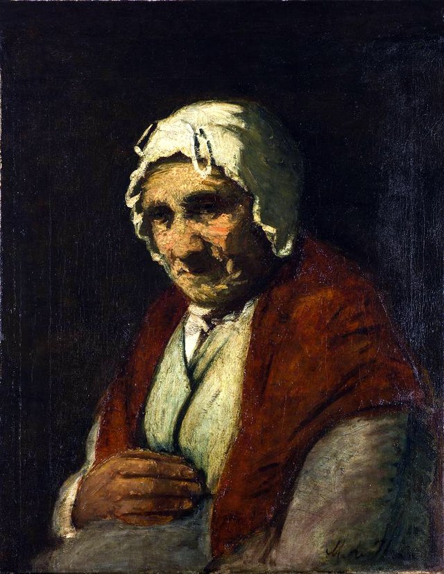 Oude Joodse Vrouw by Meijer de Haan