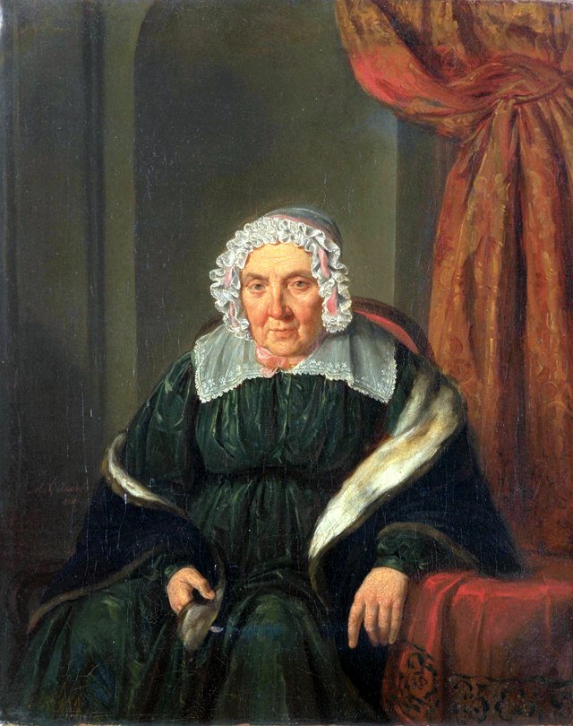 Portrait of Vrouwtje Salomon Cohen by Moritz Calisch