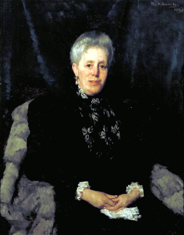 Portrait of Rosalie Wertheim (1838-1909) by Thérèse Schwartze