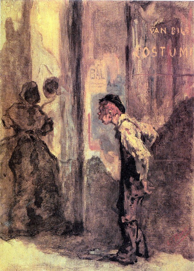 Der Eingang zum Ball by Félicien Rops