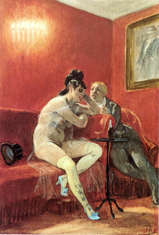 Das Lied des Cherubin by Félicien Rops