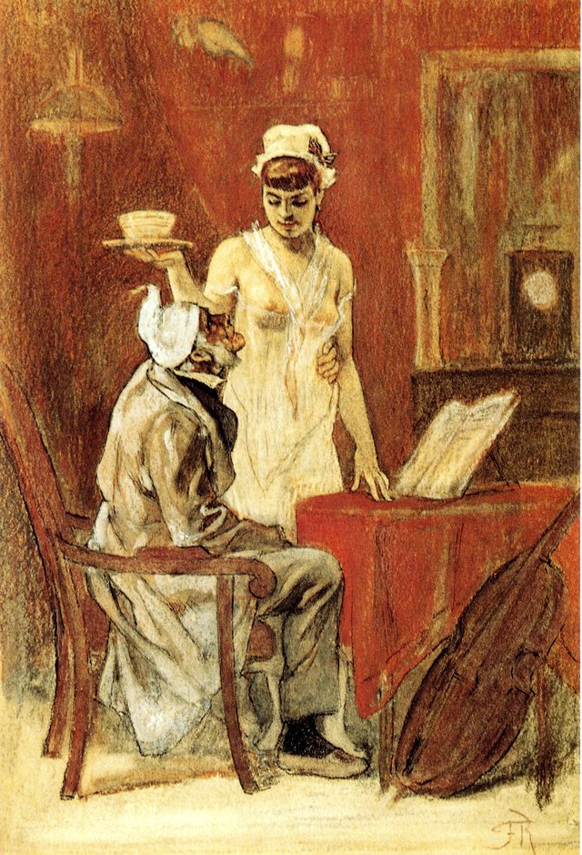 Milch vom Liebchen by Félicien Rops