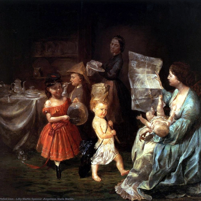 War Spirit at Home by Lilly Martin Spencer