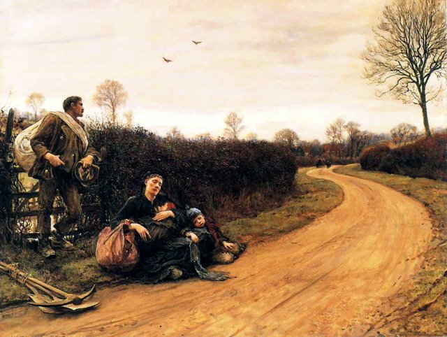 Hard times by Hubert von Herkomer