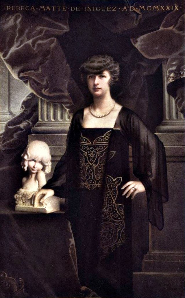 Portrait of Rebeca Matte by Vittorio Matteo Corcos