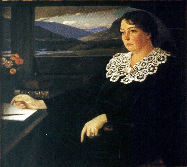 Sigrid Undset by Harald Slott-Møller
