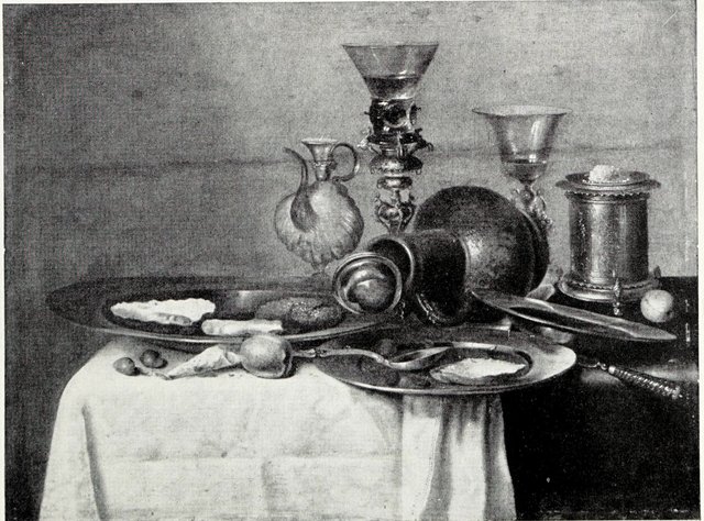 Still life with oysters and façon de Venise glassware by Willem Claesz. Heda