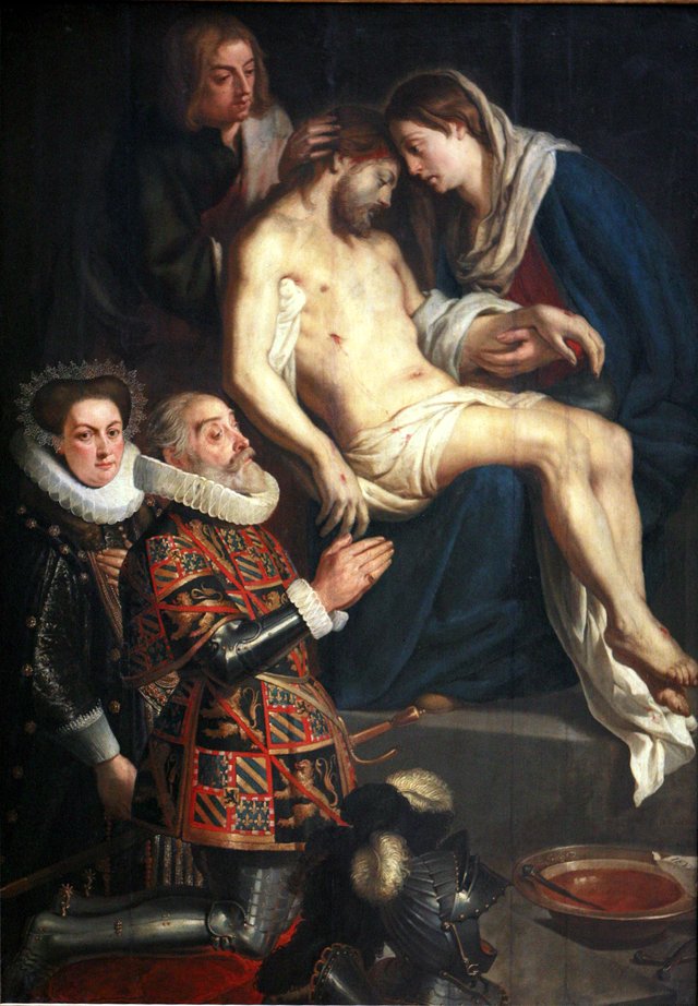 Pieta with portraits of Henry van Dongelberghe and wife by Gaspar de Crayer