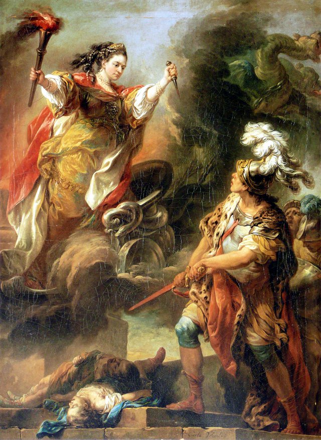 Miss Clairon in Medea by Charles-André van Loo