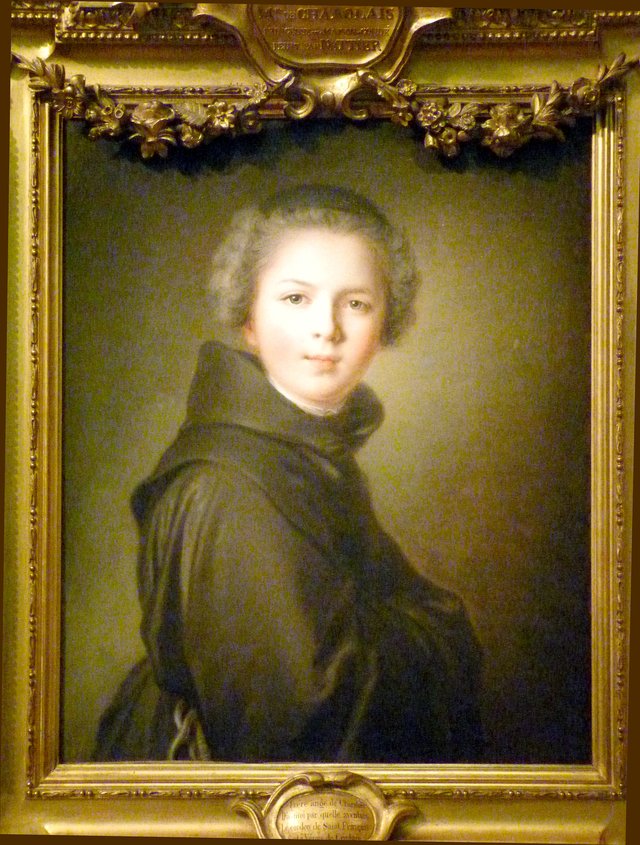Portrait présumé de Louise-Anne de Bourbon, dite Mademoiselle de Charolais by Jean-Marc Nattier