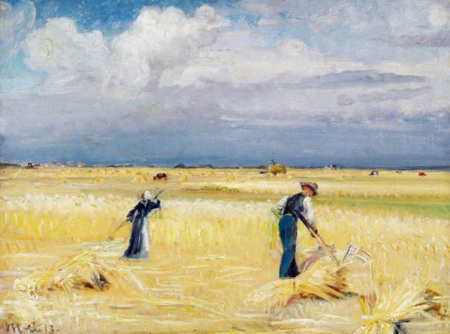Harvest scene, Skagen by Michael Ancher