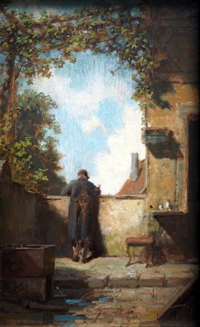 Old Gentleman on the Terrace by Carl Spitzweg