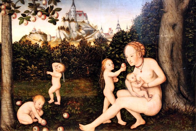 Caritas (Charity) by Lucas Cranach the Younger