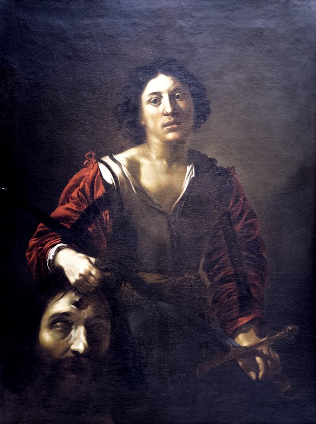 David with the head of Goliath by Nicolas Régnier