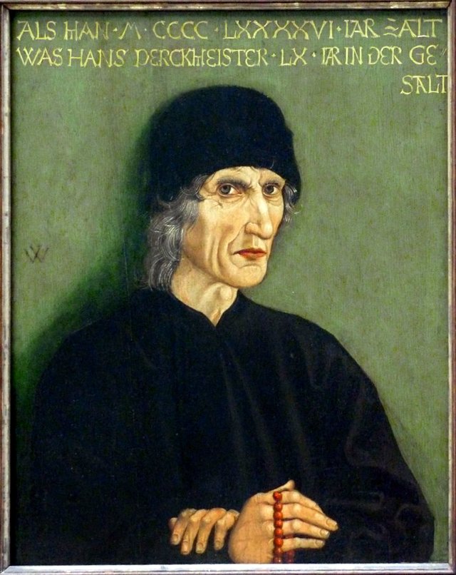 Portrait of the Nuremberg Apothecary Hans Perckmeister by Michael Wolgemut