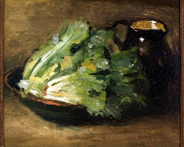 Stilleven met groente. by François Bonvin