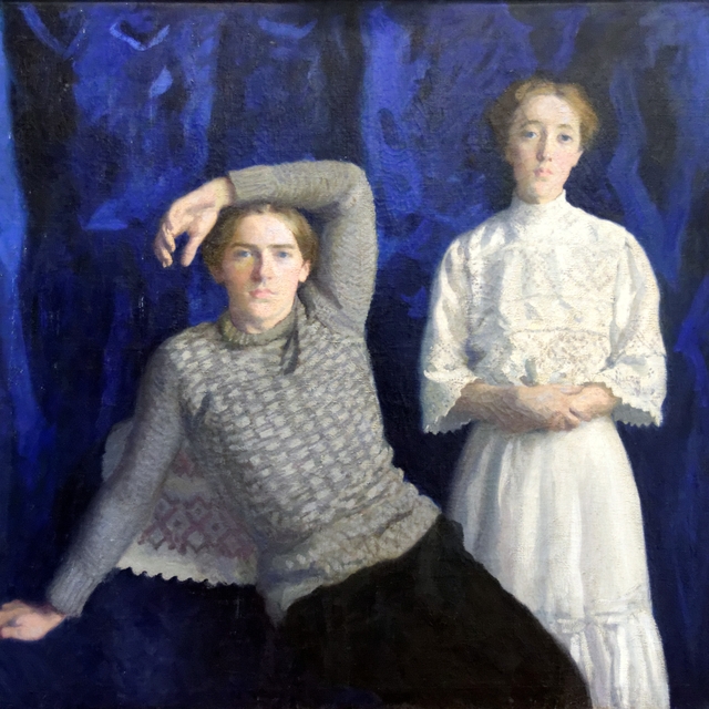 Double Portrait (Béni and Noémi) by Károly Ferenczy