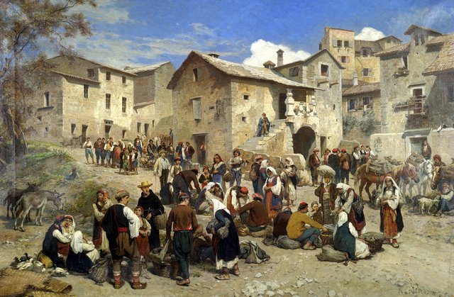 Markt in Sarajewo. by Alois Schönn