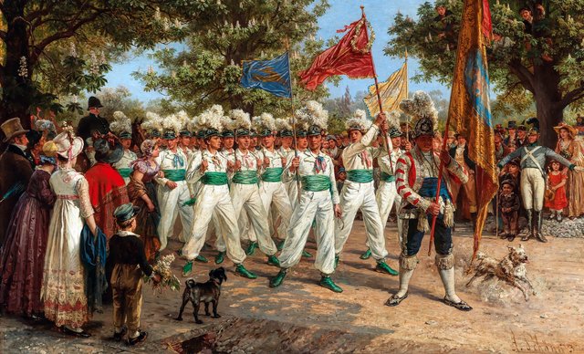 Aufmarsch der Läufer am 1. Mai by Alois Schönn