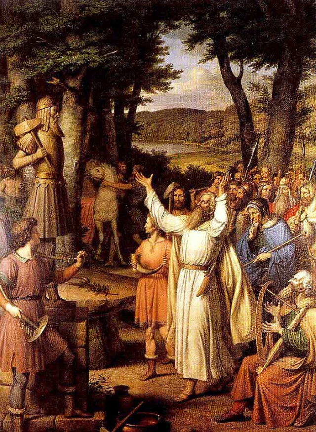 A sacrifice to Thor. by Johan Ludwig Lund