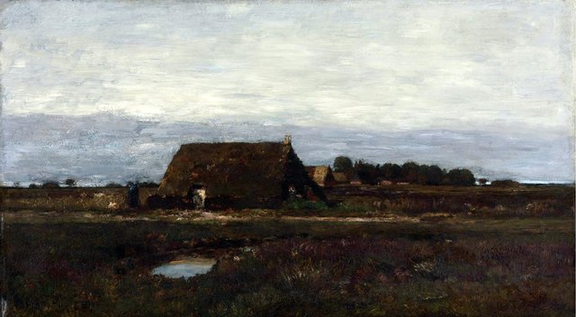 The Edge of the village by László Paál