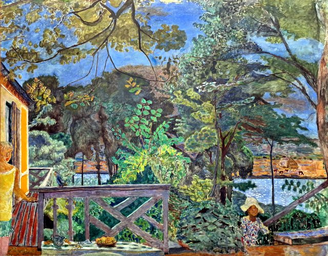 The terrace of Vernon by Pierre Bonnard