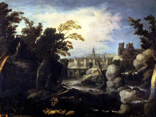 Landscape with a Town by Francisco Collantes