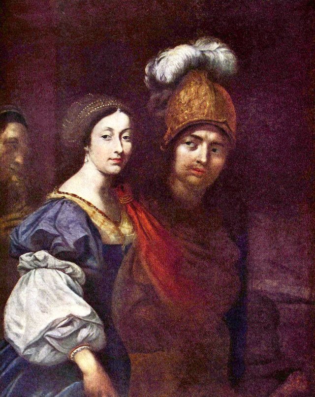 Franz Anton Hovora Count Berka of Dubá and Lipá and Aloisia Ludovica Anna de Montecuccoli as Paris and Helena by Karel Škréta