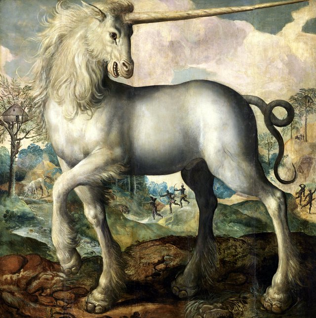 Portrait of an unicorn by Maerten de Vos