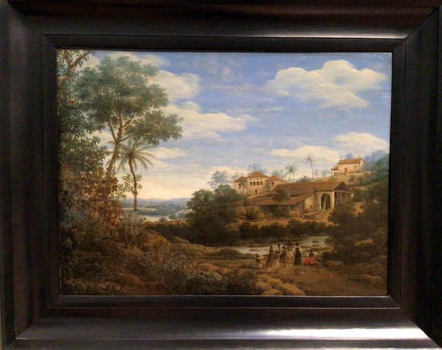 Brazilian Landscape with sugar mill by Frans Post