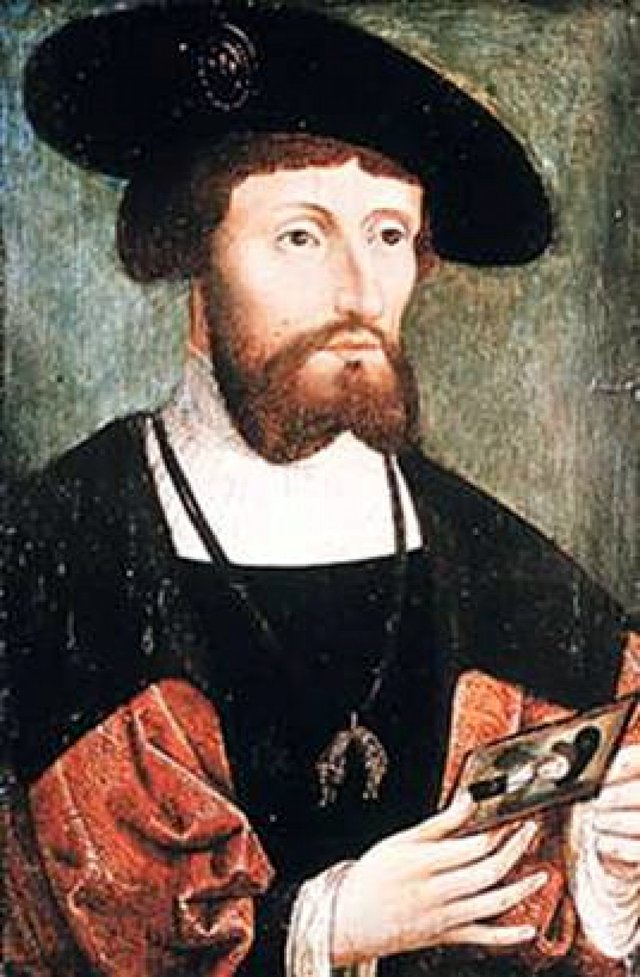 Portrait of Christian II King of Denmark (1481-1559) by Master of the Legend of the Magdalene