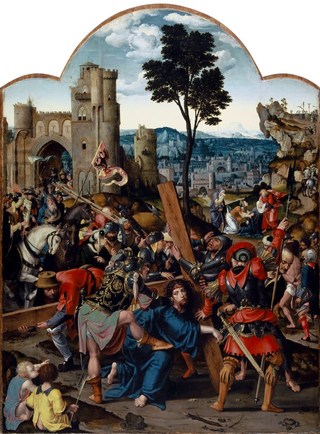 Christ bearing the cross by Pieter Coecke van Aelst
