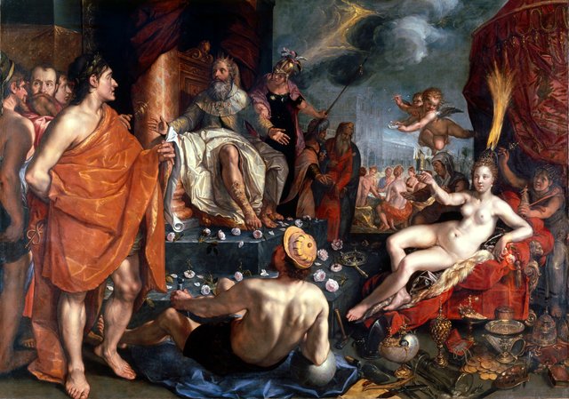 Allegory of the brevity of life by Hendrik Goltzius