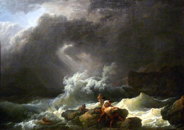 Shipwreck Scene by Philip James de Loutherbourg