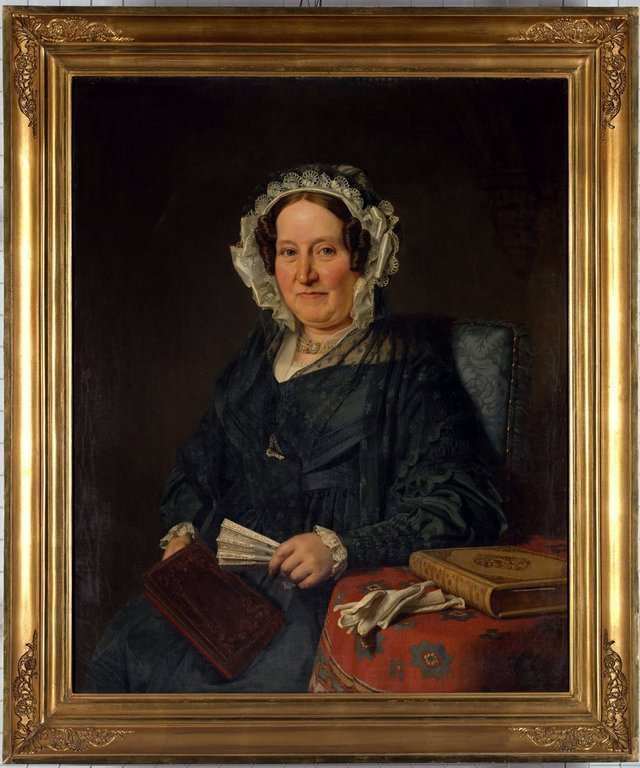 Portrait of Maria van der Mersch (1817-1887) by Johan Heinrich Neuman