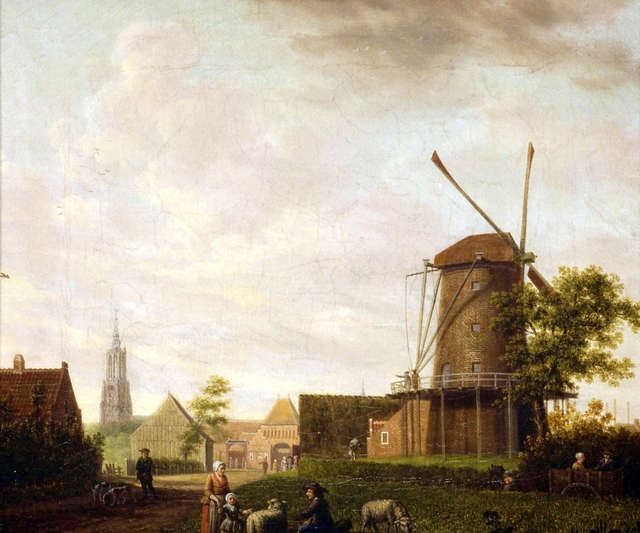 Slijkpoort te Amersfoort by Hendrik Keun