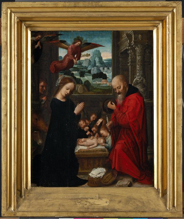 Geboorte van Jezus by Adriaen Isenbrandt