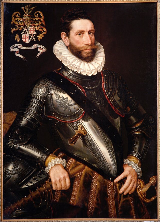 Portrait of Johan de Mauregnault (1540-1587) by Adriaen Thomasz. Key