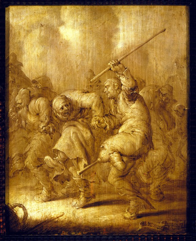 'Al kromme lappen' by Adriaen van de Venne