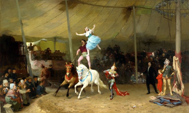 The American Circus In France by Frederick Arthur Bridgman