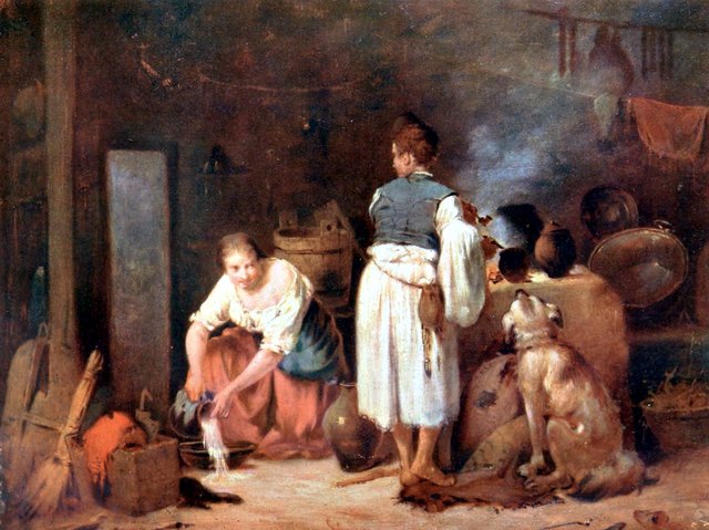 Munkácsy Befordultam a konyhába by Mihály Munkácsy