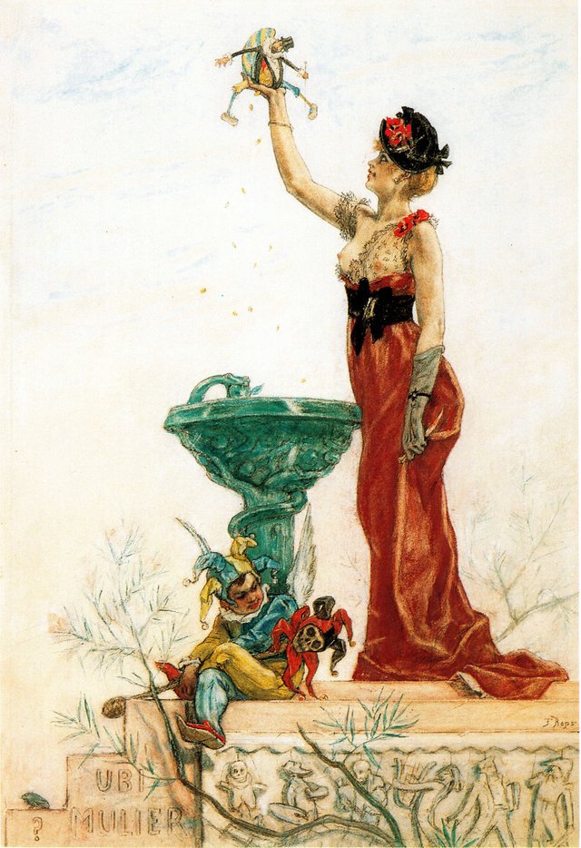 Die Marionettenfrau by Félicien Rops